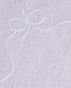 Henriette - Luxury Linens Placemats Bow Classic Placemat White/White (set of 4)