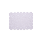Henriette - Luxury Linens Placemats Classic Bow White on White Placemats (set of 4)