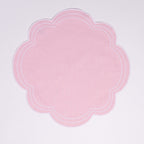 Henriette - Luxury Linens Placemats Daisy Placemat in Baby Pink (set of 4)