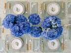 Henriette - Luxury Linens Placemats Marigold Green with Green Placemats (set of 4)
