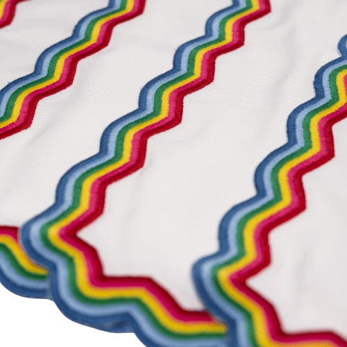 Henriette - Luxury Linens Placemats Marigold MultiColour Placemats (set of 4)