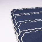 Henriette - Luxury Linens Placemats Marigold Placemats in Navy (set of 4)