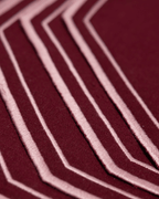 Henriette - Luxury Linens Placemats Octagon Placemat Burgundy (set of 4)