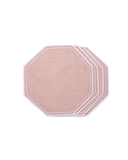 Henriette - Luxury Linens Placemats Octagon Placemat Dusty Pink (set of 4)