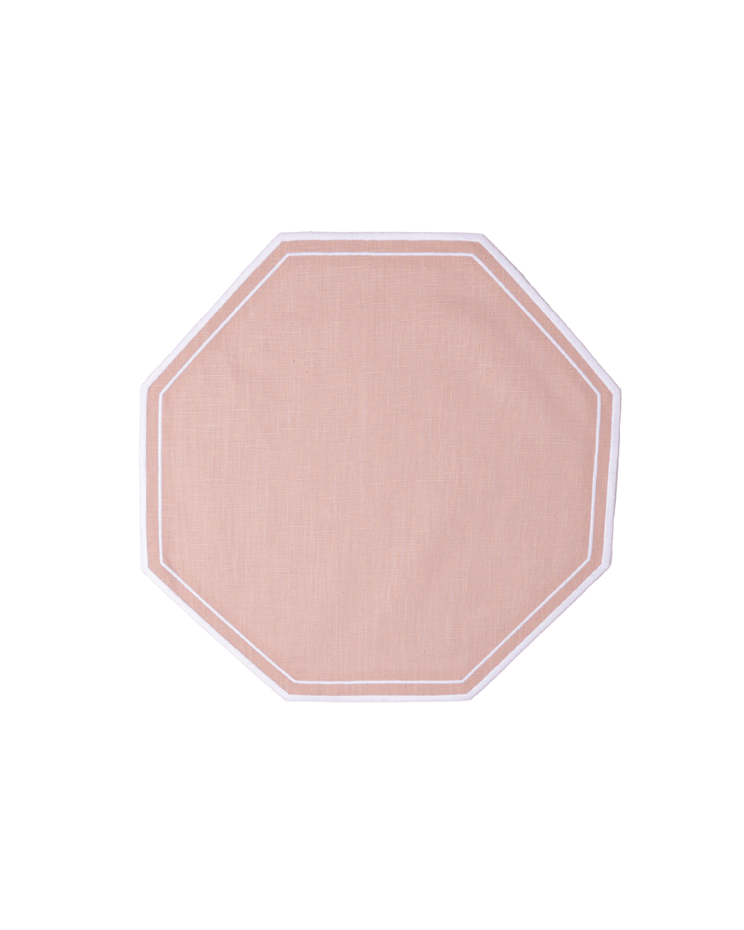 Henriette - Luxury Linens Placemats Octagon Placemat Dusty Pink (set of 4)