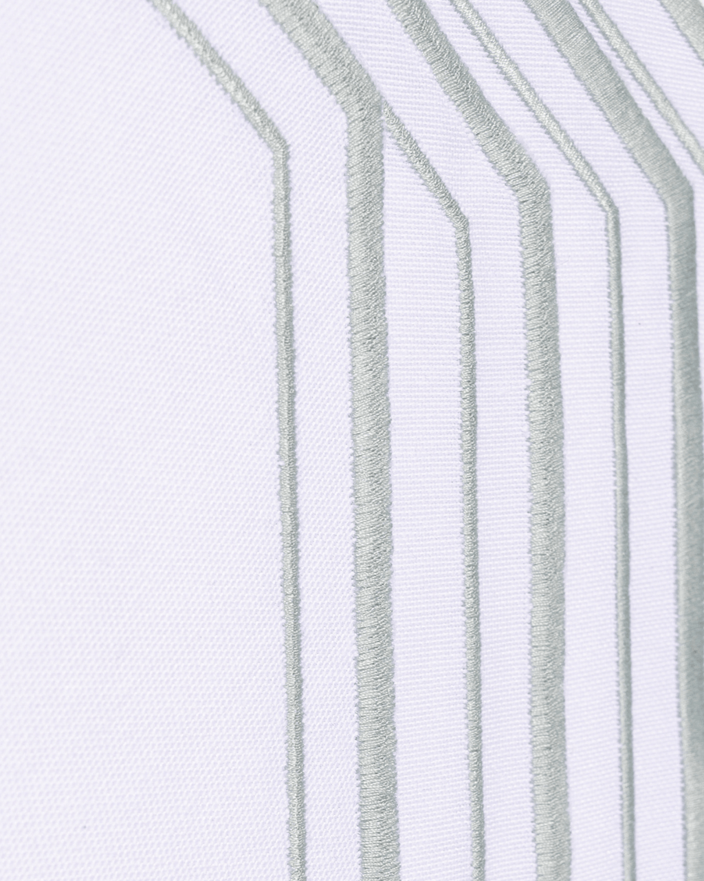 Henriette - Luxury Linens Placemats Octagon Placemat White/Green (set of 4)
