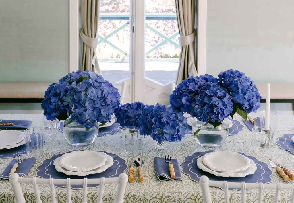 Henriette - Luxury Linens Placemats Seafolly Placemat in Purple Blue (set of 4)