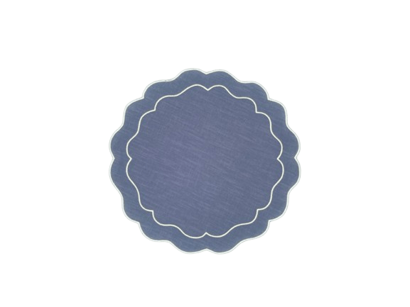 Henriette - Luxury Linens Placemats Seafolly Placemat in Purple Blue (set of 4)