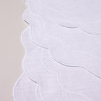 Henriette - Luxury Linens Placemats Seafolly Placemat in White/White (set of 4)