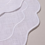 Henriette - Luxury Linens Placemats Seafolly Placemat in White/White (set of 4)