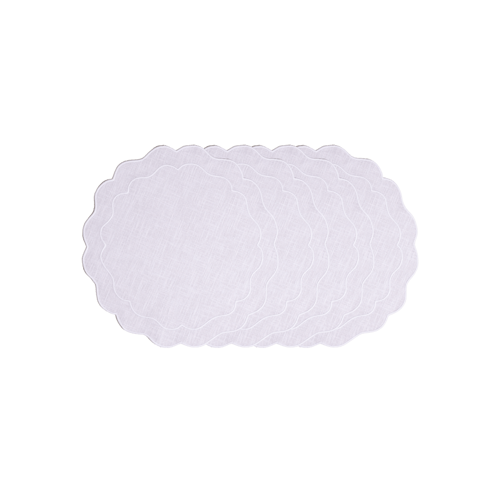 Henriette - Luxury Linens Placemats Seafolly White on White Placemat (set of 4)