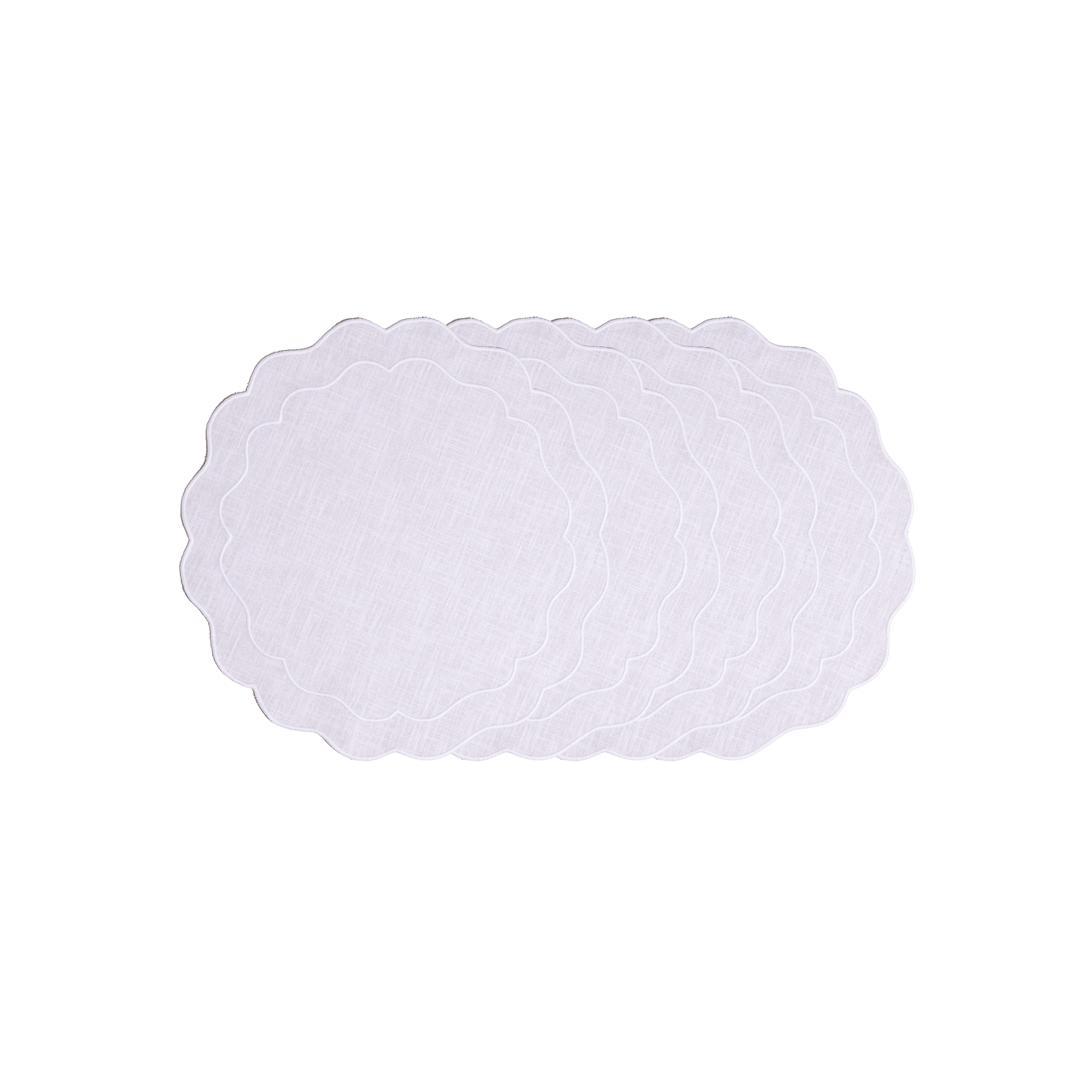 Henriette - Luxury Linens Placemats Seafolly White on White Placemat (set of 4)