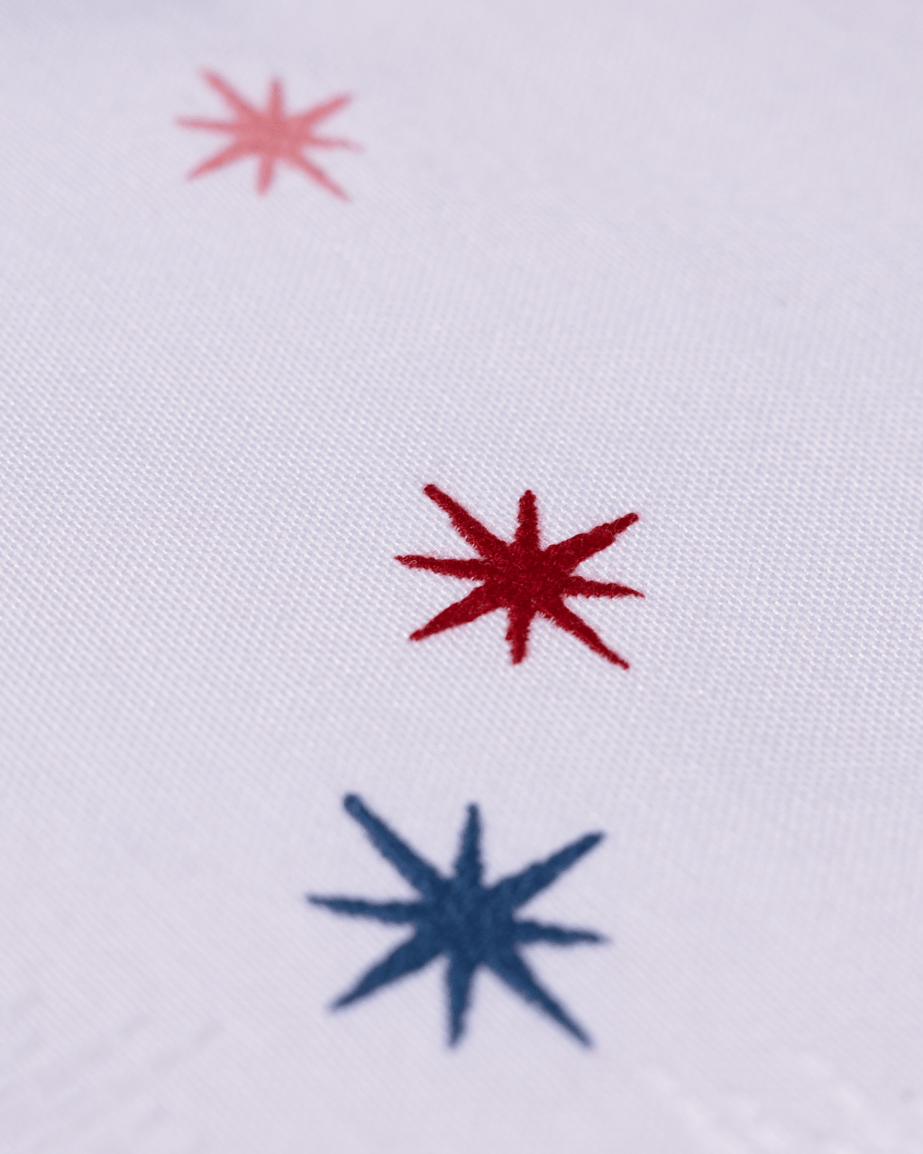 Henriette - Luxury Linens Placemats Starlight White with Multicolour Placemats (set of 4)