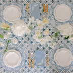 Henriette - Luxury Linens Table Cloth Bluebell Tablecloth