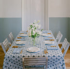 Henriette - Luxury Linens Table Cloth Bluebell Tablecloth