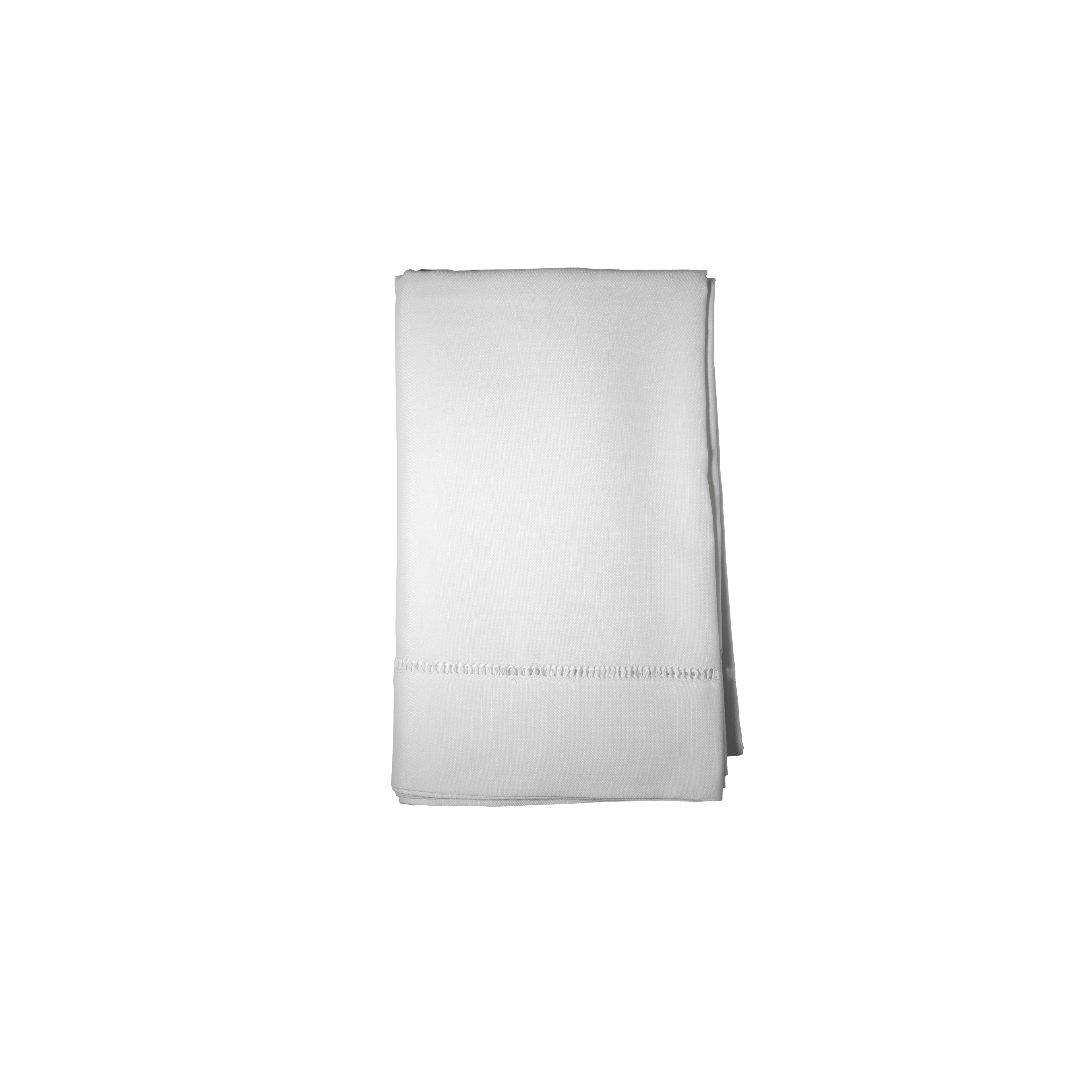 Henriette - Luxury Linens Table Cloth Hemstitch White Tablecloth