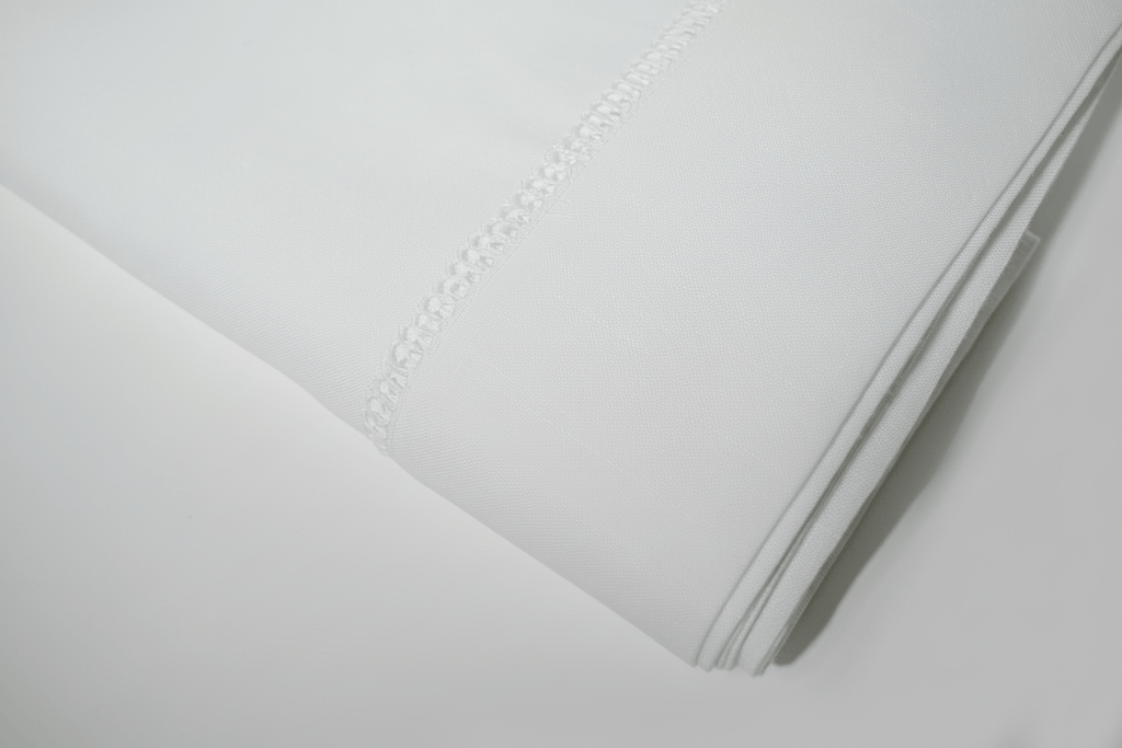 Henriette - Luxury Linens Table Cloth Hemstitch White Tablecloth
