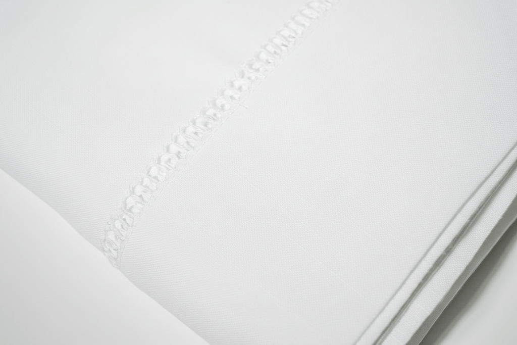 Henriette - Luxury Linens Table Cloth Hemstitch White Tablecloth
