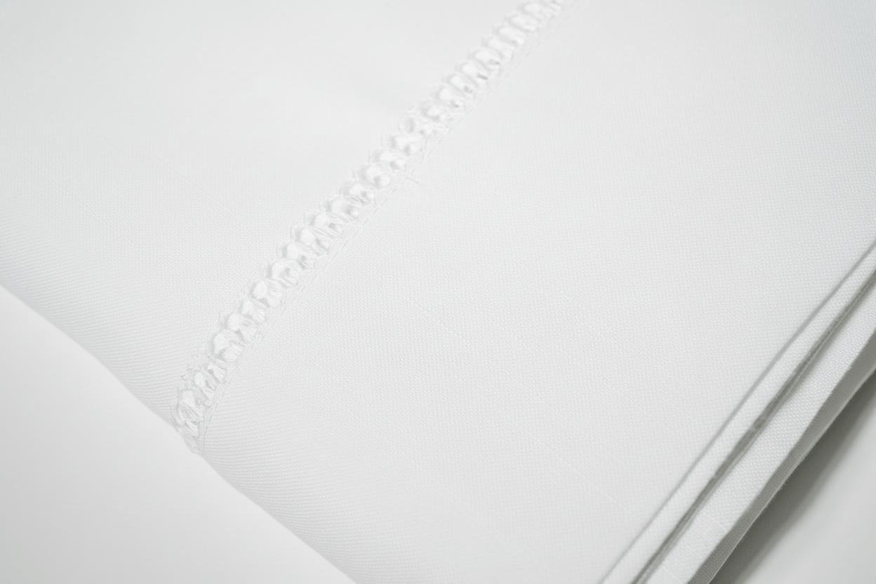 Henriette - Luxury Linens Table Cloth Hemstitch White Tablecloth