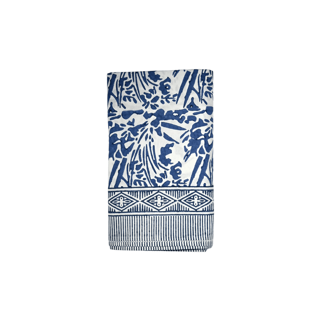 Henriette - Luxury Linens Table Cloth Indigo Tablecloth