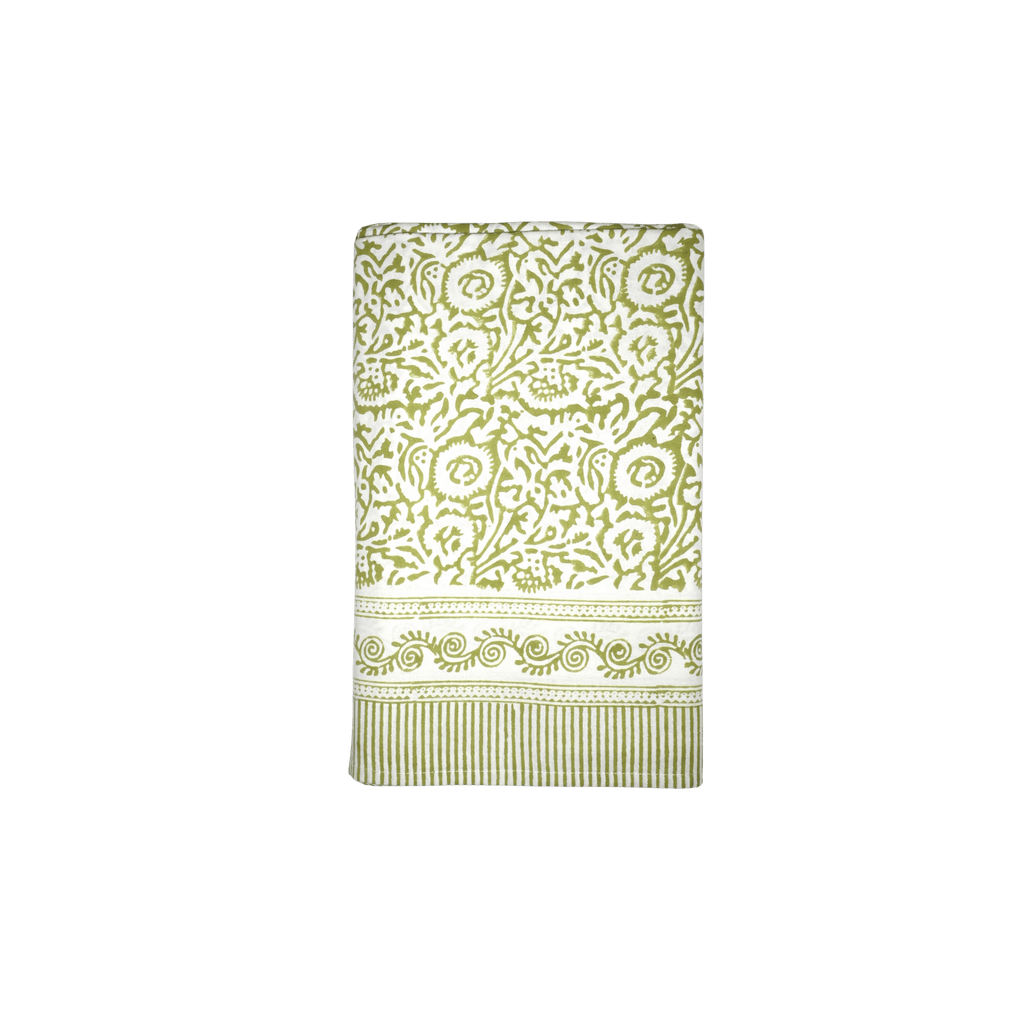 Henriette - Luxury Linens Table Cloth Pistachio Tablecloth