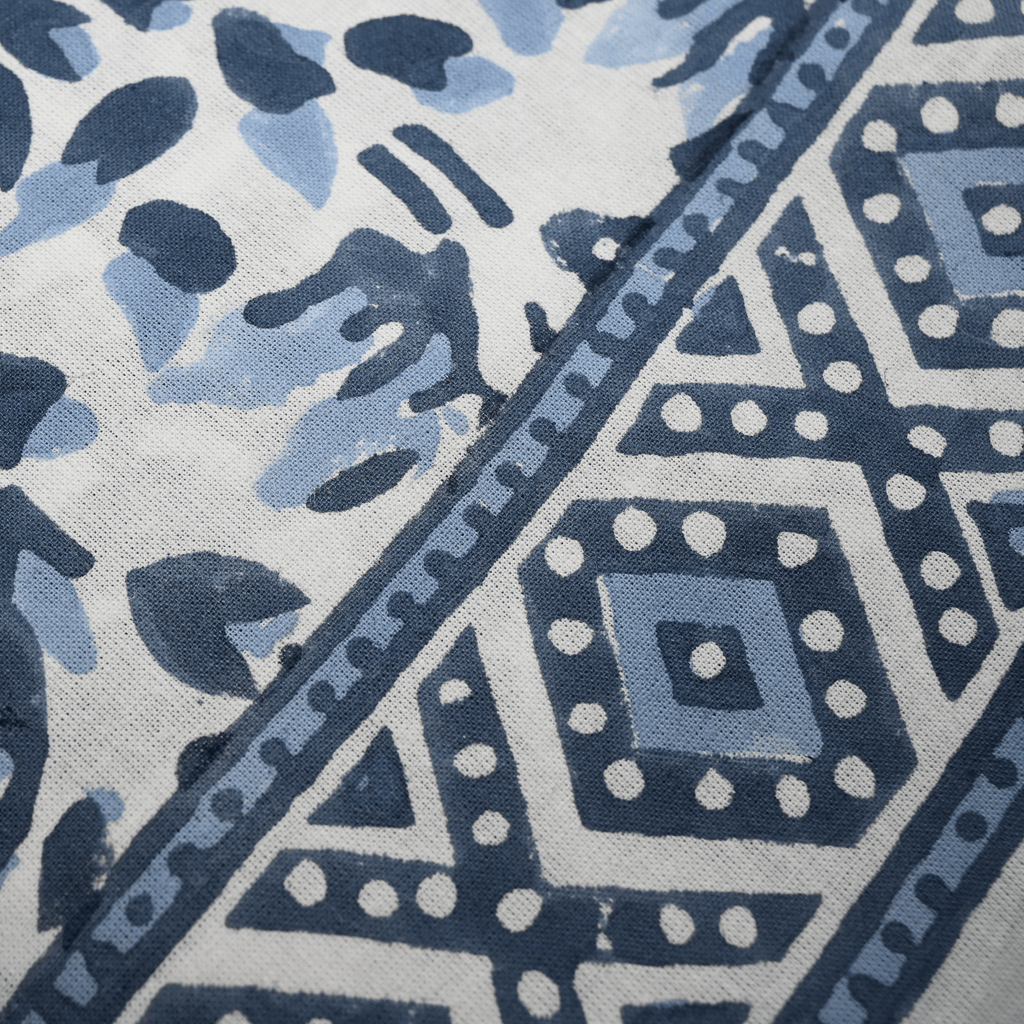 Henriette - Luxury Linens Table Cloth Round Olivia Pale-Blue Tablecloth