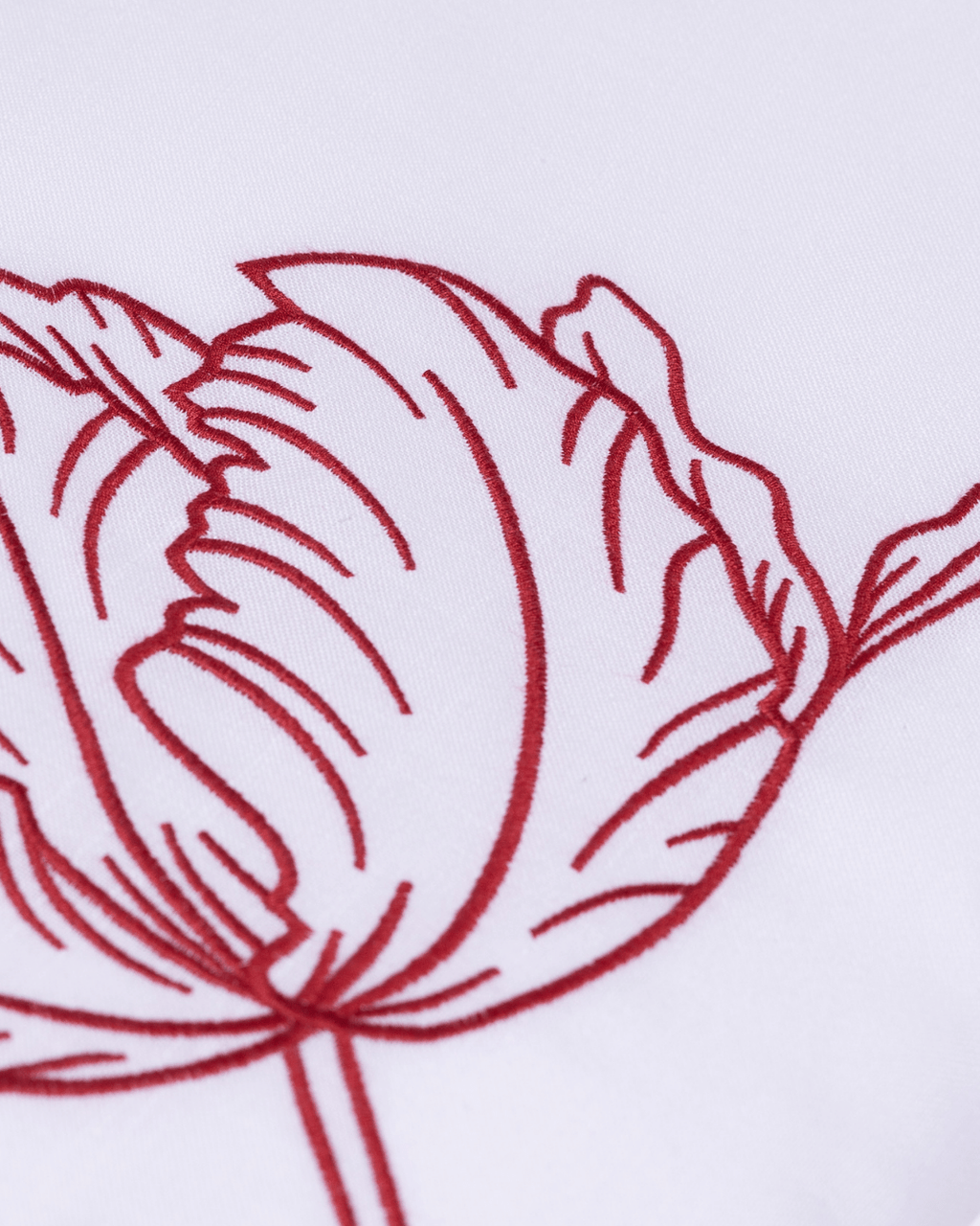 Henriette - Luxury Linens Table Cloth Tulip Tablecloth Red
