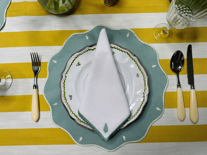 HMA DÉCOR Green Clover placemat - set of 6