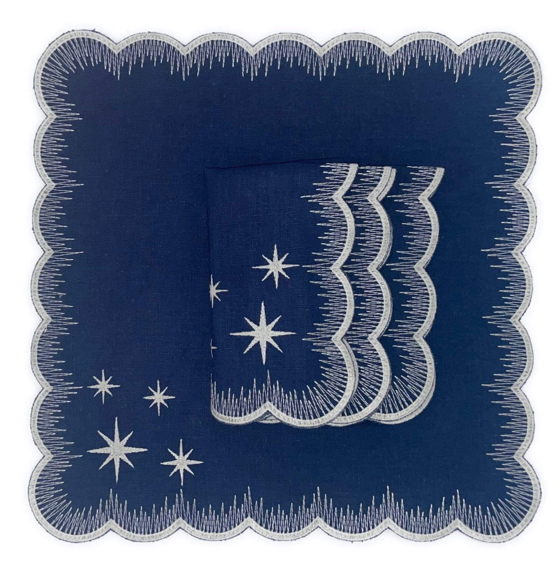 HMA DÉCOR Midnight Star Napkins (set of 4)