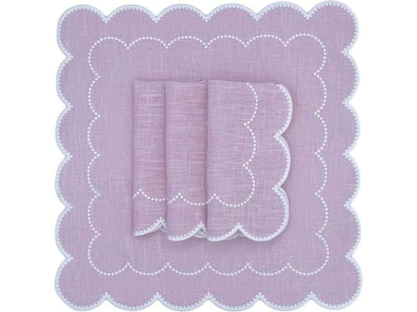 HMA DÉCOR Pink Daisy Napkins (set of 4)