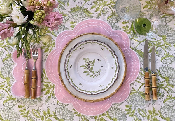 HMA DÉCOR Pink Daisy placemats (set of 4)